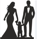 Család kisfiúval gyakorló sablon A2