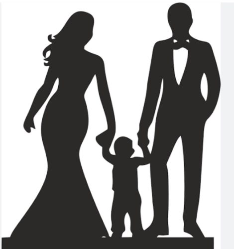 Család kisfiúval gyakorló sablon A2