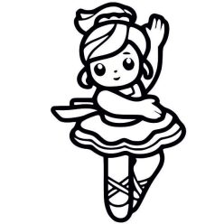 Balett táncos homokkép (A5 sablon)