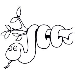 Kígyó a fán homokkép