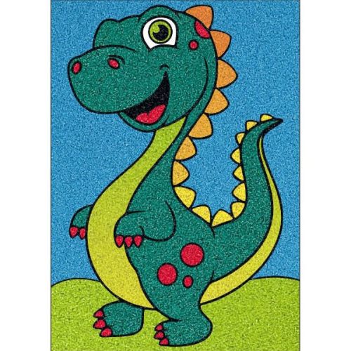 Kis T-Rex homokkép