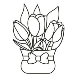 Masnis tulipán csokor homokkép