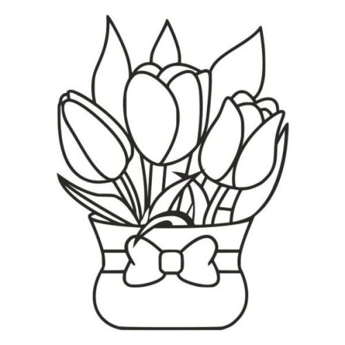 Masnis tulipán csokor homokkép