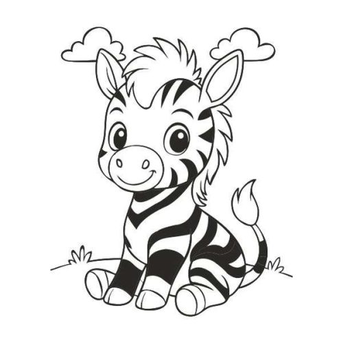 Zebra homokkép