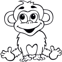 Vidám majom homokkép