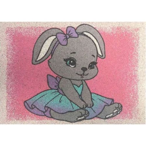 Balerina nyuszi homokkép