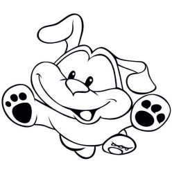 Ugró kutyus homokkép