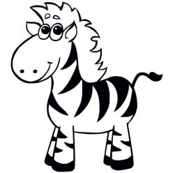 Zebra homokkép (A5 sablon)