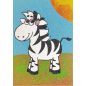 Zebra homokkép