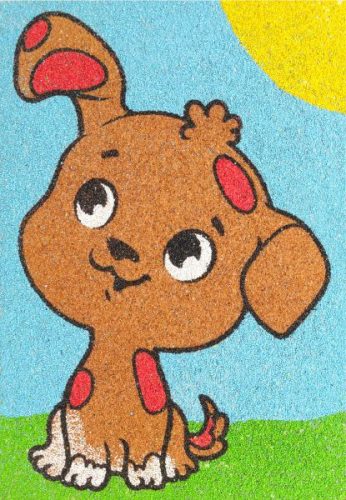 Kutyák homokkép csomag (5 kép)