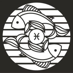 Halak Horoszkóp homokkép