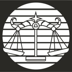 Mérleg Horoszkóp homokkép