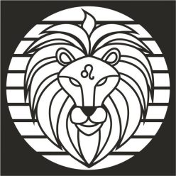 Oroszlán Horoszkóp homokkép