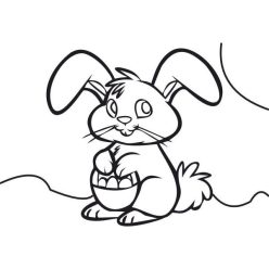 Kosaras nyuszi homokkép