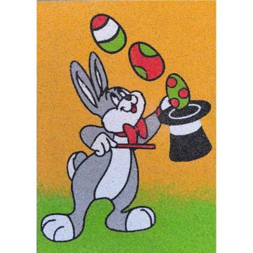 Varázsló nyúl homokkép