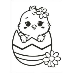 Csibe tojásból homokkép