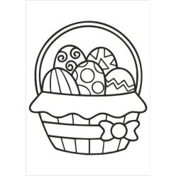 Húsvéti kosár homokkép