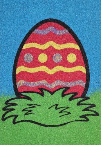 Tojás fűben homokkép