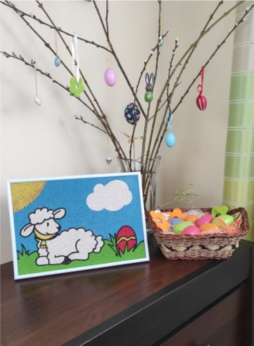 Húsvéti bárány homokkép