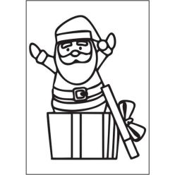 Ajándék Mikulás (A5 sablon)