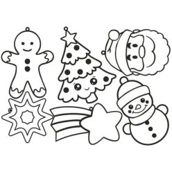Karácsonyfa díszek fa képek 6db